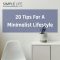 Tips For Maintaining A Minimalist Lifestyle Effortlessly