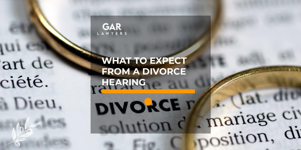 How To Prepare For A Divorce Court Hearing