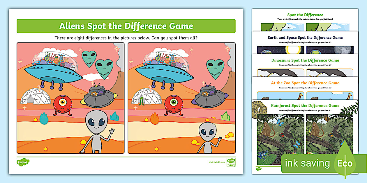 Spot the Difference Activity Pack (teacher made) - Twinkl How To Improve Battery Life On Smartphones